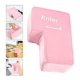 Велика Антистрес USB кнопка-подушка Enter Pink (AS-186892), фото 5