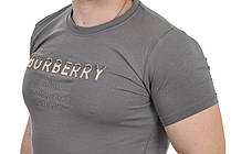 Футболка чоловіча Burberry 25-25Y-8600 сіра, фото 5