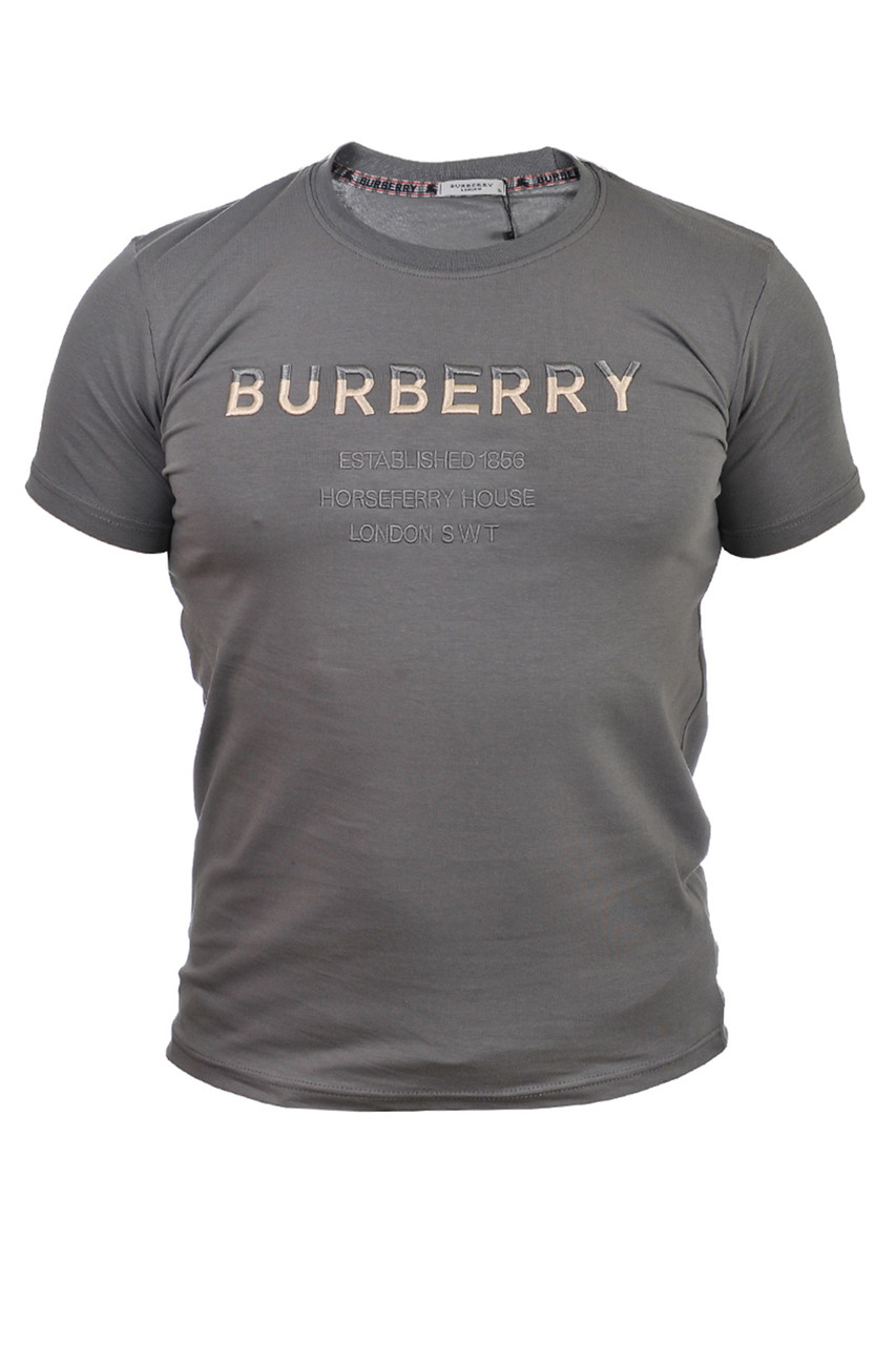 Футболка чоловіча Burberry 25-25Y-8600 сіра