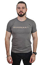 Футболка чоловіча Burberry 25-25Y-8600 сіра, фото 2