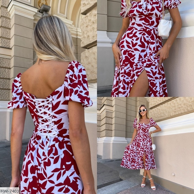 Гарне ошатне плаття жіноче нижче колін міді зі шнурівкою на спині розкльошене від талії з розрізом