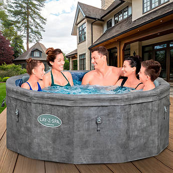 Надувний Спа Басейн джакузі Bestway 6001V 170 х 65 см з підсвіткою на 6 осіб