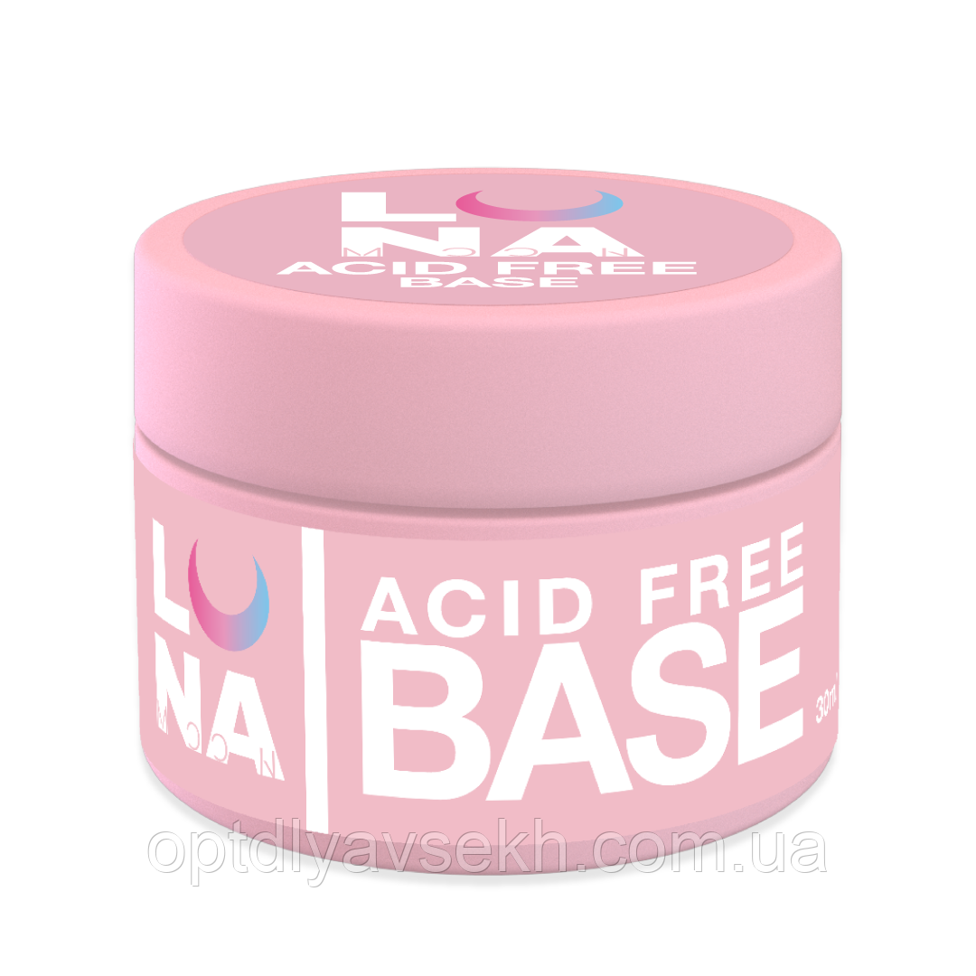 Безкислотна база для гель лаку LUNAMoon Acid free base, 30 мл