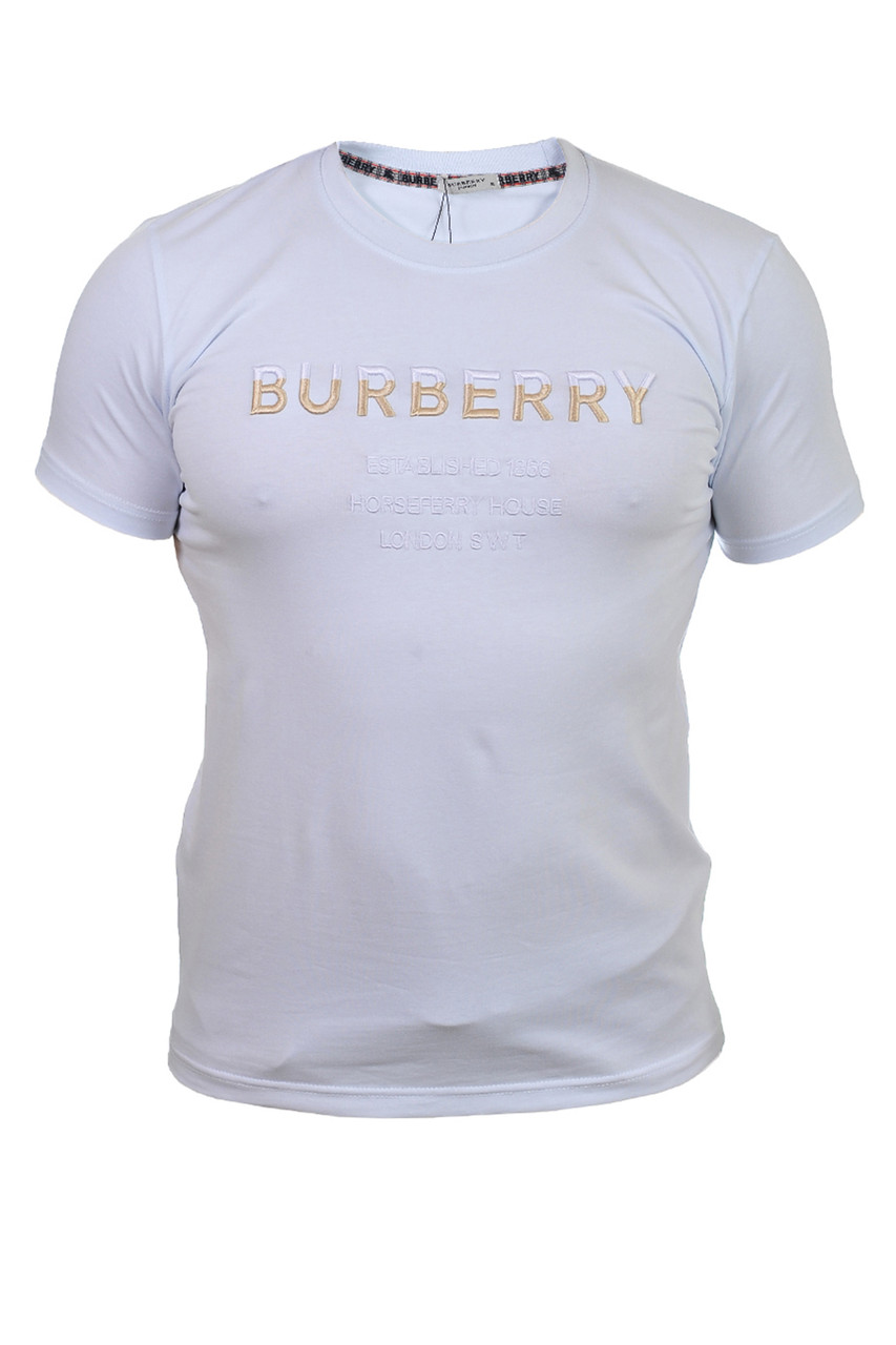 Футболка чоловіча Burberry 25-25Y-8600 біла