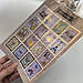Набір декоративних стикерів у вигляді марок Stamps Bronzing Stickers корона Парижа 16 шт, фото 2