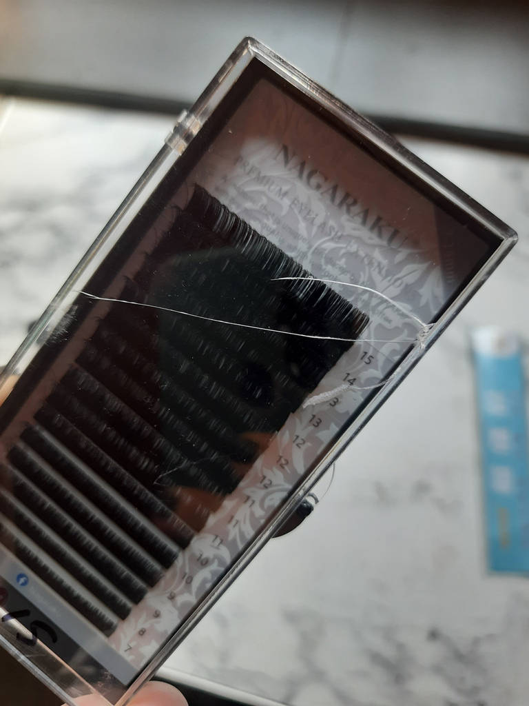 Вії на стрічці для нарощування Nagaraku, Мікс, 7-15 мм D, 0.07 - фото покупців 1