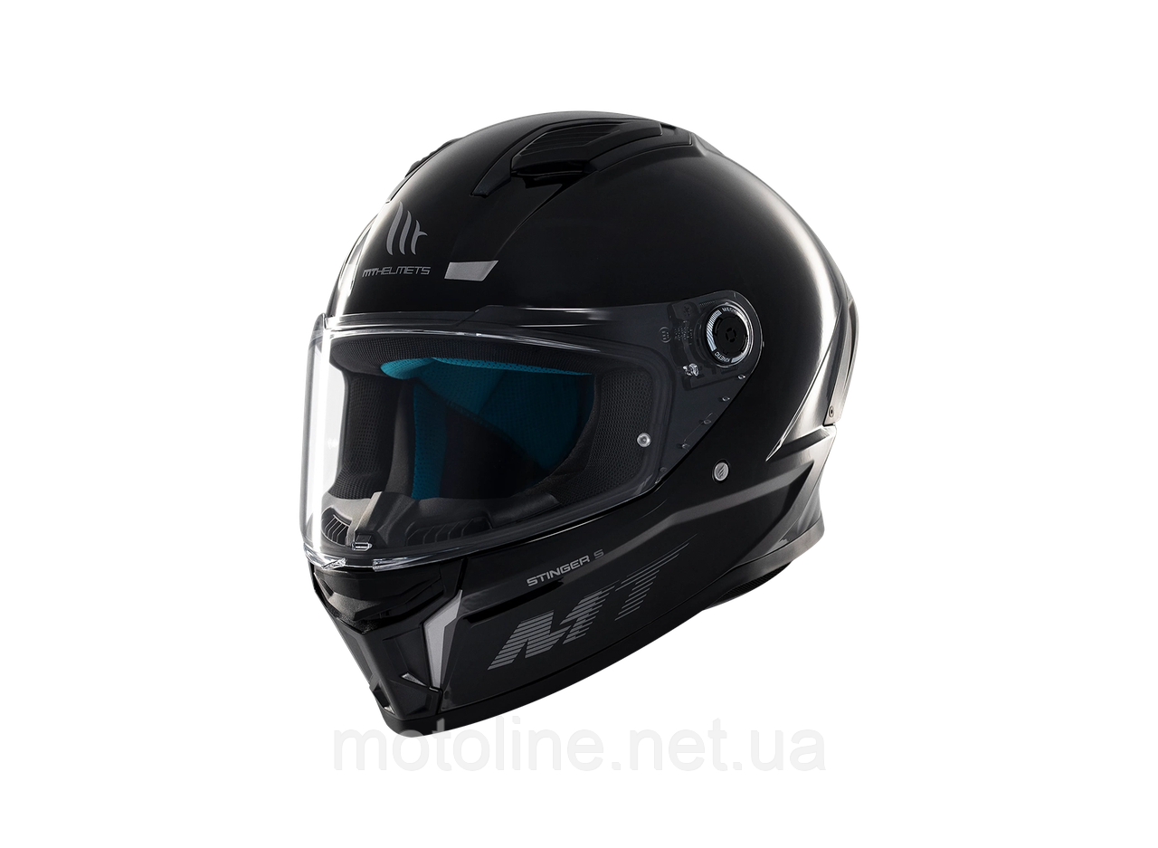 Шолом MT Helmets Stinger 2 A11 Solid Gloss Black, XS, фото 1