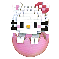 Конструктор фігурка Tumbler Bullcing Blocks пікселі Хеллоу Кітті 155 деталей MZ-159