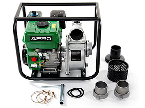 Мотопомпа бензинова 4-тактна 6.5 к.с. 30 м³/год APRO WP-60 (852136), фото 3