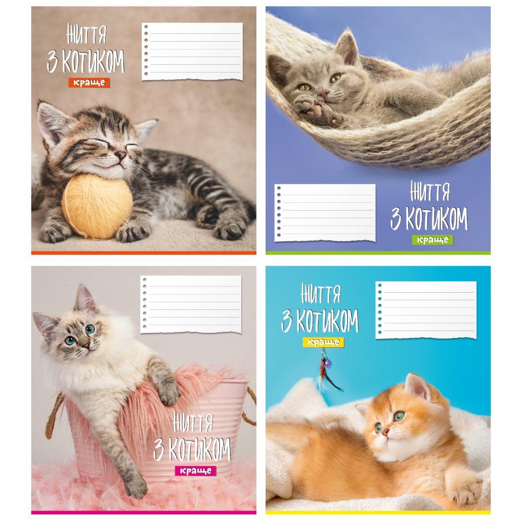 Зошит 12_арк. лінія "Поліграфіст"/ Життя з котиком