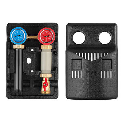 Насосна група з термостатом Karro 1" нержавіюча сталь KR-15174