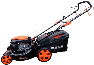 Бензинова газонокосарка Grunhelm S461VHY 60 л 75 мм 4 к.с самохідна, фото 1