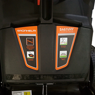 Бензинова газонокосарка Grunhelm S461VHY 60 л 75 мм 4 к.с самохідна, фото 6