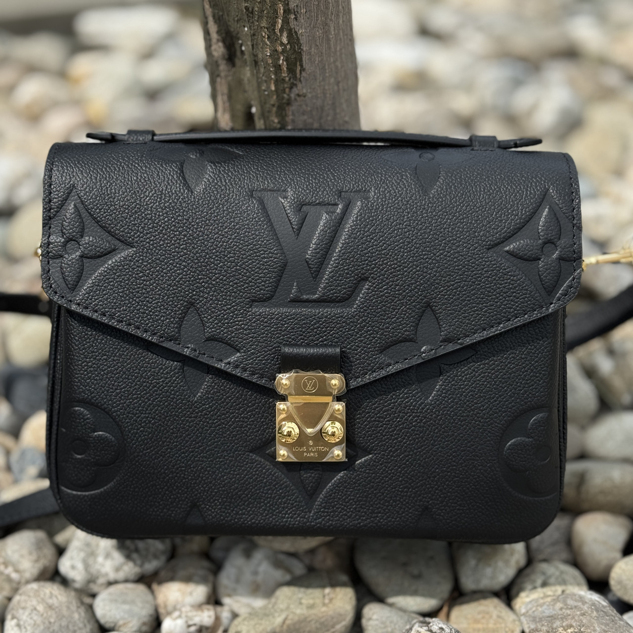 Сумка пошет Louis Vuitton Pochette Metis шкіряний чорний