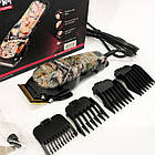 Професійна машинка для стрижки волосся GEMEI GM-1018, Стильна машинка для стрижки, Триммер для бороди, фото 2