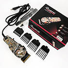 Професійна машинка для стрижки волосся GEMEI GM-1018, Стильна машинка для стрижки, Триммер для бороди, фото 3