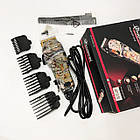 Професійна машинка для стрижки волосся GEMEI GM-1018, Стильна машинка для стрижки, Триммер для бороди, фото 9