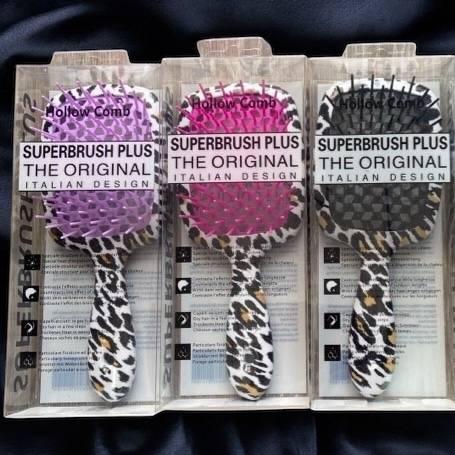 Гребінець для волосся Superbrush Plus Hollow Comb Леопардовий принт