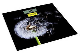 Ваги електронні для підлоги Maestro MR-1828 Кульбаба зі скляною платформою для зважування до 150 кг