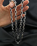 Срібний ланцюжок Якір. Срібло Чорне 925., фото 2