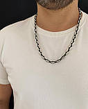 Срібний ланцюжок Якір. Срібло Чорне 925., фото 3