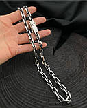 Срібний ланцюжок Якір. Срібло Чорне 925., фото 6