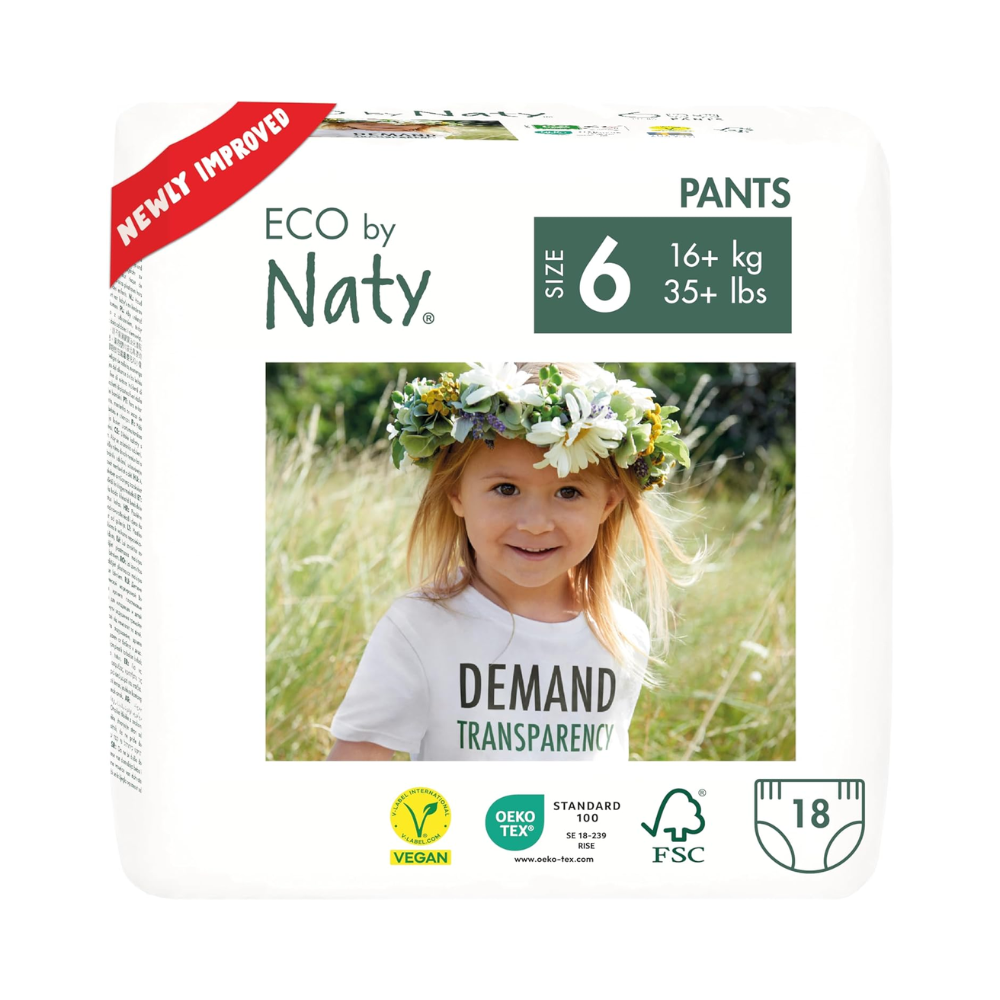 Органічні підгузки-трусики Eco by Naty Розмір 6 (16+ кг) 18 шт