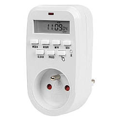 Розетка з таймером Sinotimer TM518 (16A, 3000W) / Смарт розетка / Розумна розетка з керуванням