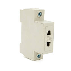 Модульна розетка на DIN-рейку Chenf Universal (250V, 10-16A) / Розетка модульна / Модульна розетка живлення