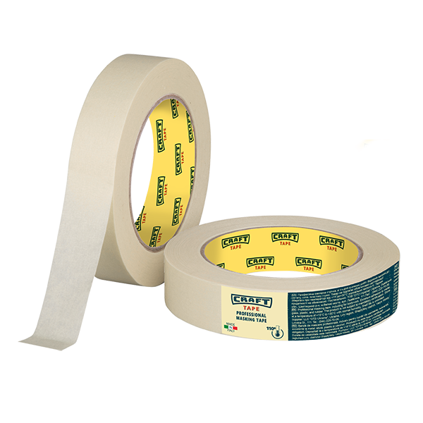 CRAFT TAPE 110°С белая 24мм х 25м - автомалярная лента