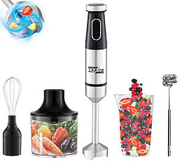 Універсальний занурювальний ручний блендер 5в1 1500Вт насадками Zepline ZP-143 чорний
