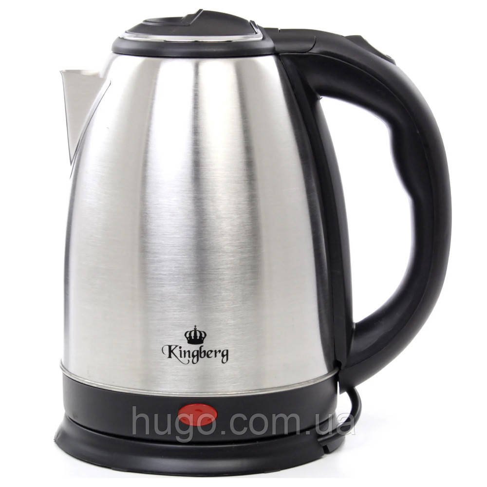 Електрочайник 1.8л 1500Вт KB-2041 / Електрочайник з нержавіючої сталі / Дисковий чайник, фото 1