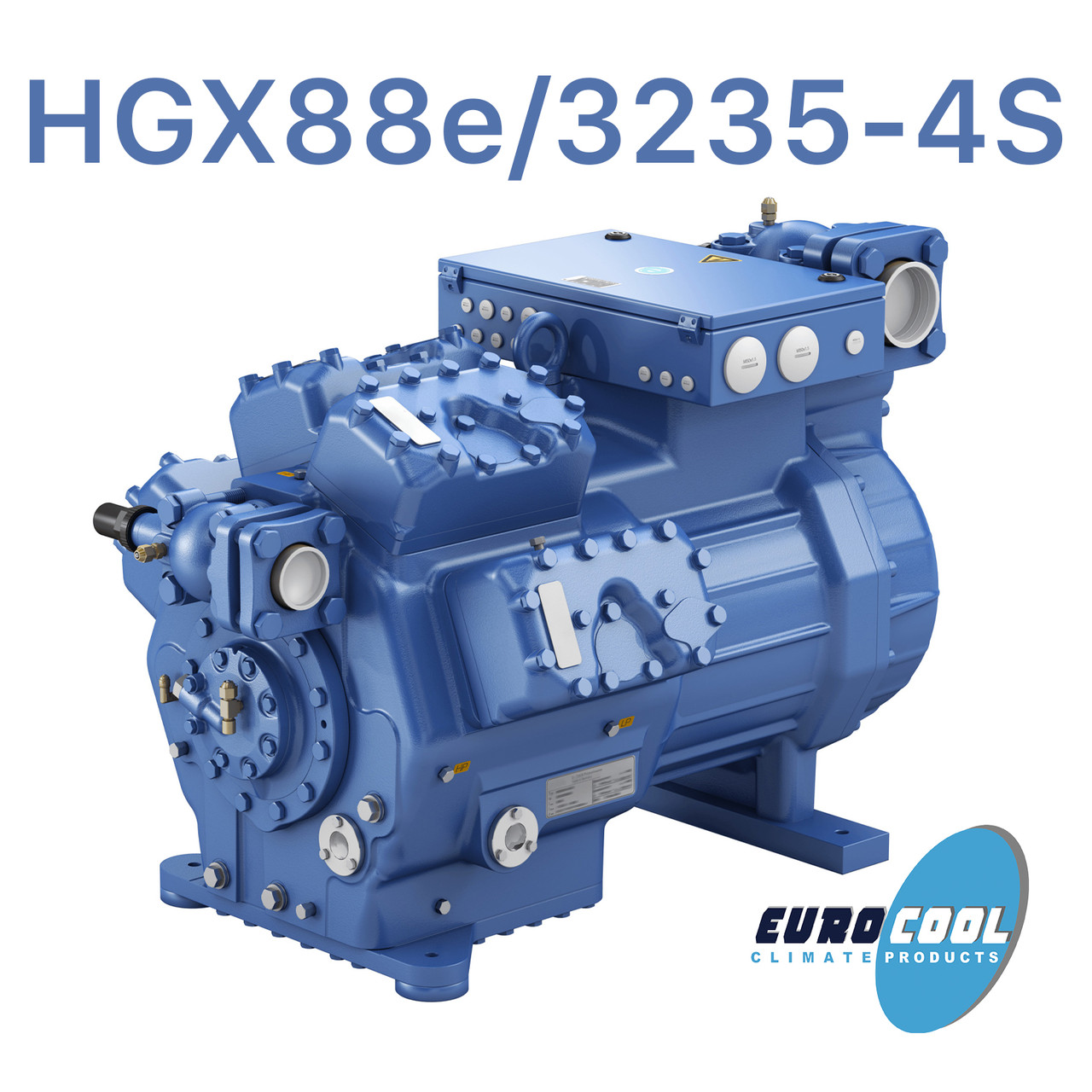 HGX88е/3235-4S Напівгерметийний поршневий компресор Bock