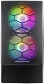 Корпус 1stPlayer X4-M-2F1P-1F1 RGB Black (X4-M-BK-2F1P-1F1)