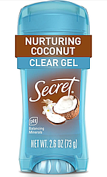 Гелевий дезодорант Кокос Secret Clear Gel Antiperspirant Coconut 73 г