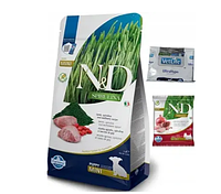 Сухий беззерновий корм Farmina N&D Spirulina Mini Lamb для дорослих собак дрібних порід з ягням,2 кг