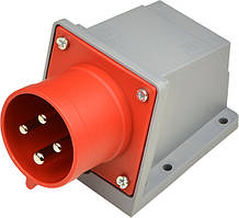 Вилка стаціонарна 4P 32A IP44, 3P+PE UCombi АСКО