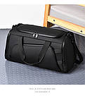 Спортивна сумка для тренувань з відсіком для взуття Sport Bag Black, фото 10