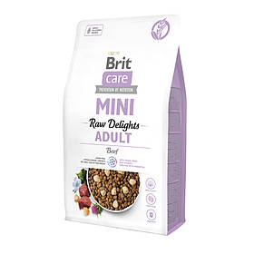 Корм сухий Brit Care Mini Raw Delights Beef д/собак малих порід яловичина 2 кг