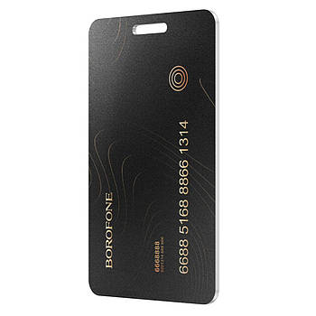 Трекер BOROFONE BC102 Search card type intelligent positioning anti-lost device Black