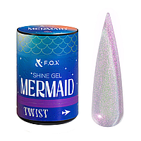 Гель для зміцнення натуральних нігтів F.O.X Shine Gel Mermaid 004 лавандово-рожевий 20 мл