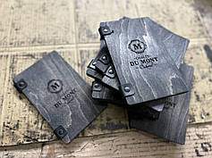 Папка чек-бук з ремінцями, рахівниця для ресторану з логотипом. Колір чорний.