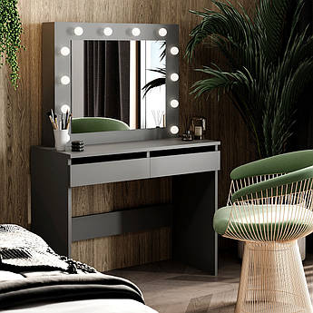 Столик для макіяжу з дзеркалом і підсвіткою Beauty 94×140/75×43 см