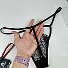 Жіночі ажурні стрінги #1301, фото 4