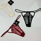 Жіночі ажурні стрінги #1301, фото 3