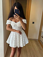 Женское платье из муслина в рисунок