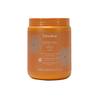 Маска для пошкодженого волосся  реструктуризуюча Echosline Keratin Vegan Mask, 1000 мл