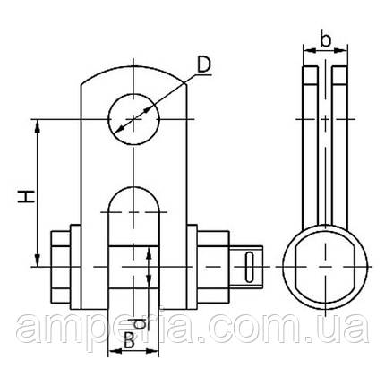 Скоба трилапчаста СКТ-16-1, фото 2