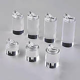 Підставки для кілець RESTEQ — набір з 7 акрилових прозорих круглих тримачів, зручні аксесуари для зберігання та демонстрації, фото 9