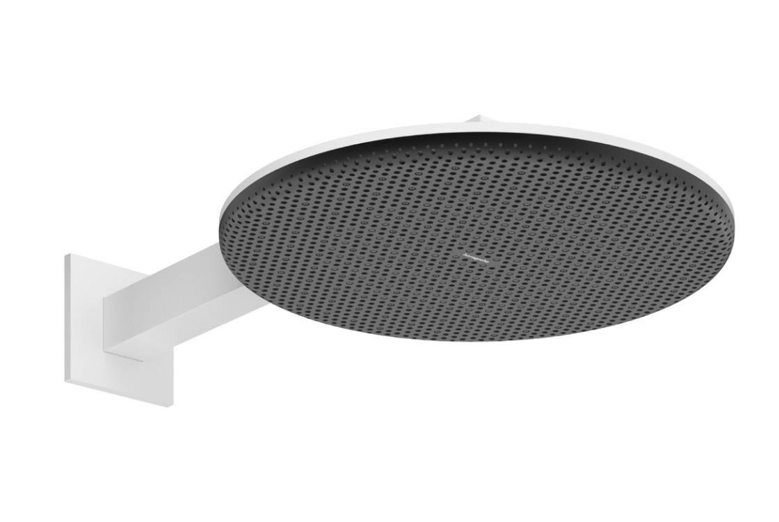 Верхній душ Raindance Alive S 300 2jet EcoSmart з тримачем Matt White (24541700)